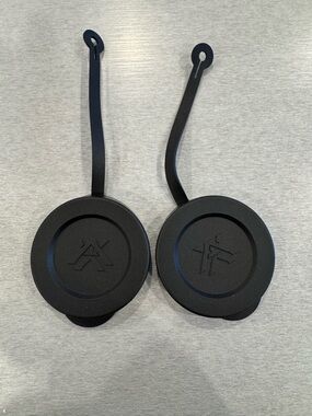 Vortex Black Silicone Lens Caps with Strap - Pair